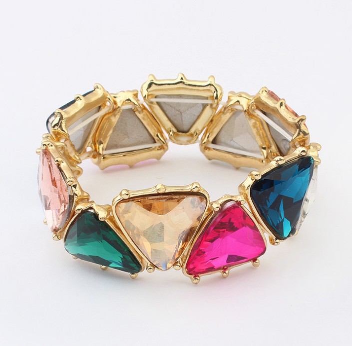 Chunky Statement Bracelet.statement Bangle Jewelry.gemstone Bangle, Gemstone Jewelry, Gemstone Bracelet, Gold, Your Choice Of Gem Stone Bracelet,